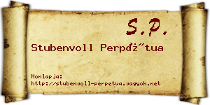 Stubenvoll Perpétua névjegykártya